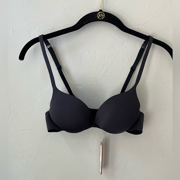 🖤SKIMS ULTIMATE TEARDROP PUSH UP PLUNGE BRA IN ONYX 36A - Picture 6 of 8